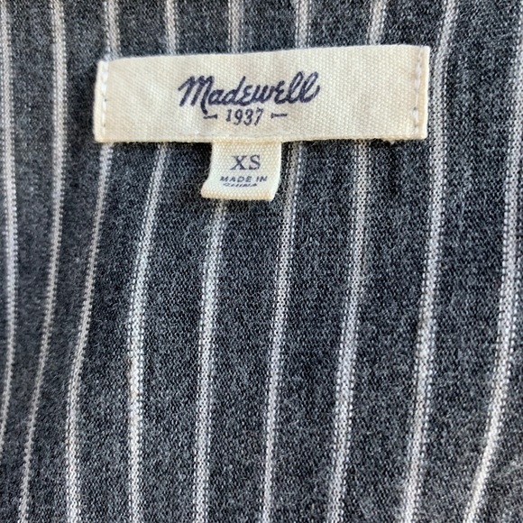 Madewell Anthem Charcoal Gray Top Sz XS - Picture 3 of 3